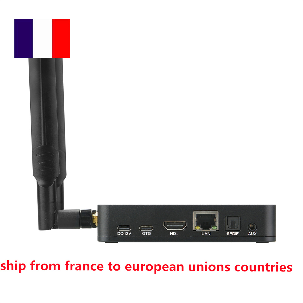 Original Ugoos AM9 Smart TV Box Android 14 Amlogic S905x5 4GB 64GB WiFi BT5.2 1000M AV1 AI-SR Support Android Set Top Box