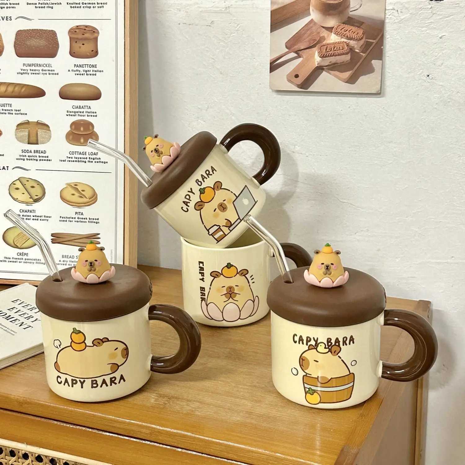 Capybara Ceramic Breakfast g Camping g Autumn He Decor Fall Coffee g Festive Gifts for Kids H251215