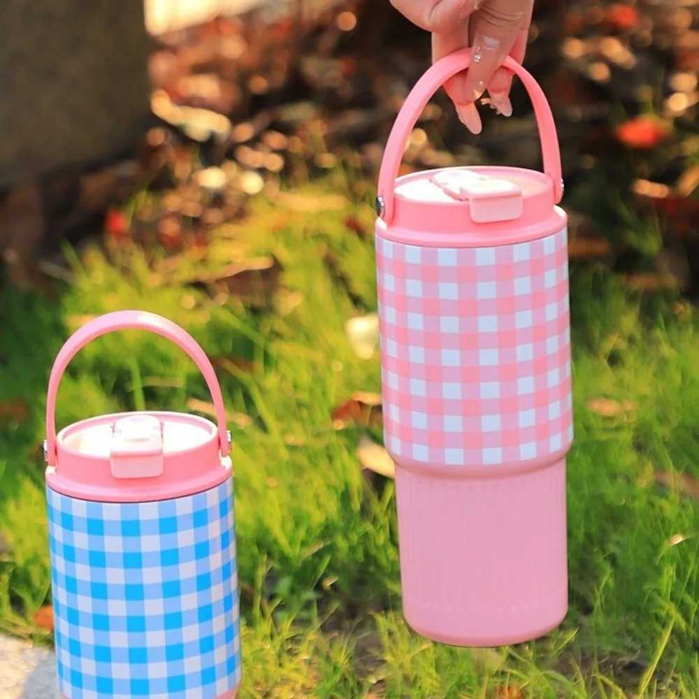 316 Stainless Steel Thermo Water Bottle 750ML Large Capacity Vacuum Flask Leak Proof Insulated Drinking Straw Cup Cold Drink H251215