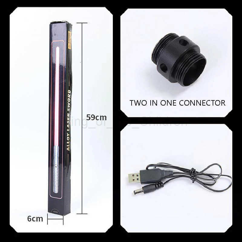 Disney Star Wars lightsabre charging toy two in one switchable lighting and full metal sound handle rgb cosplay stage props lightsaber H251215 - view 7