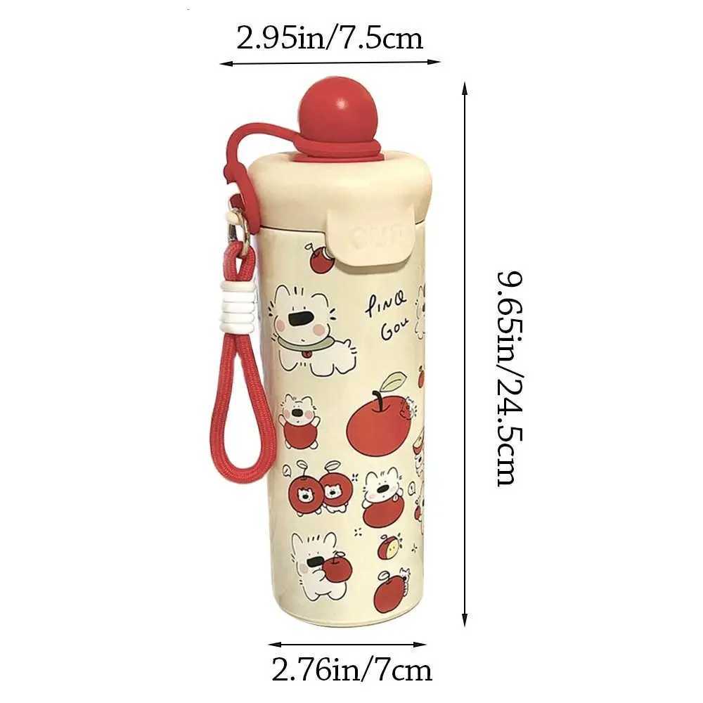 500ML Vacuum Cup High-Capacity With Pendant Floating Ball Insulated Cup Insulation Or Cooling Thermal Water Bottle H251215