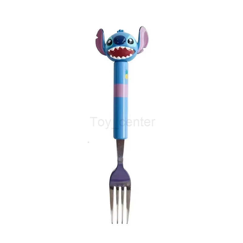 Disney Stitch Lotso Dinnerware Stainless Steel Forks Coffee Spoon Cartoon Anime Children Eating Tableware Cute Kitchen Flatware H251215
