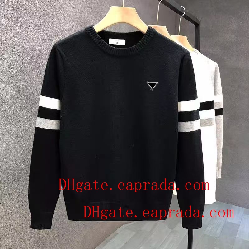 Mens sweater designer sweater men's round neck knitted stripe women's long sleeved sweater brands autumn winter pullover men's casual sweatershirt mens jackets