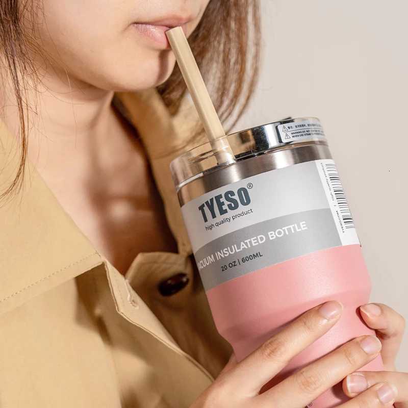 Tyeso Stainless Steel Coffee Cup 900ML Cold And Hot Double-layer Insulated Cup Vacuum Thermal Mug Ins style Water Bottle H251215