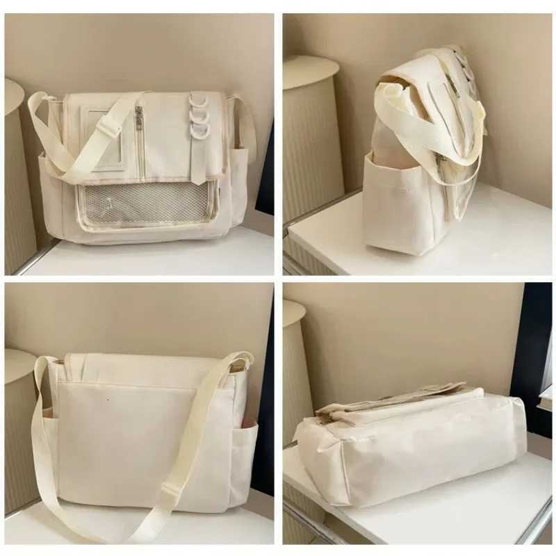 Y2K Japanese Harajuku School Bags for Girls New Transparent Itabag Crossbody Bag DIY Badges Display Plate Ita BagT251215