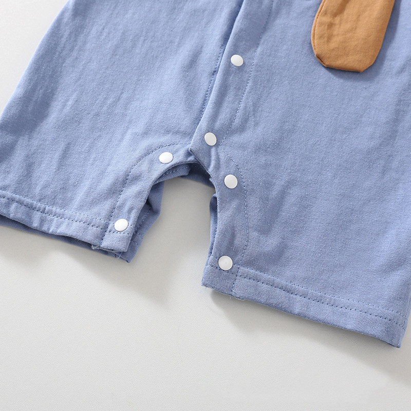 baby Pure cotton Rompers Boys girls designer summer short-sleeved jumpsuit newborn romper