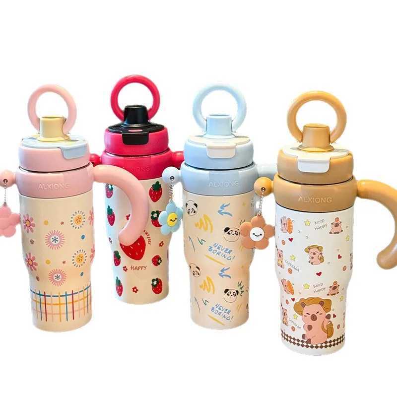 Big Mac thermos cup large capacity water cup for women new 2025 high-value ladies straw office ice cup H251215