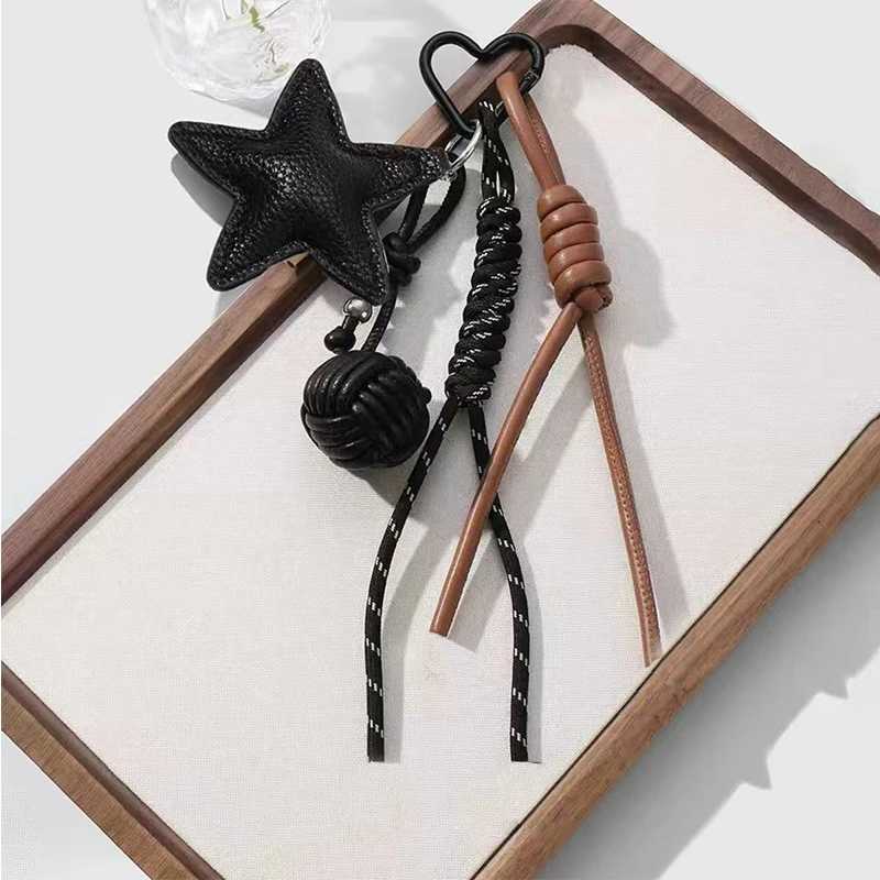 Classical PU Leather Star Bag Decoration Trendy Womens Keychain Designed For Trendy Women Who Love Distinctive M251215