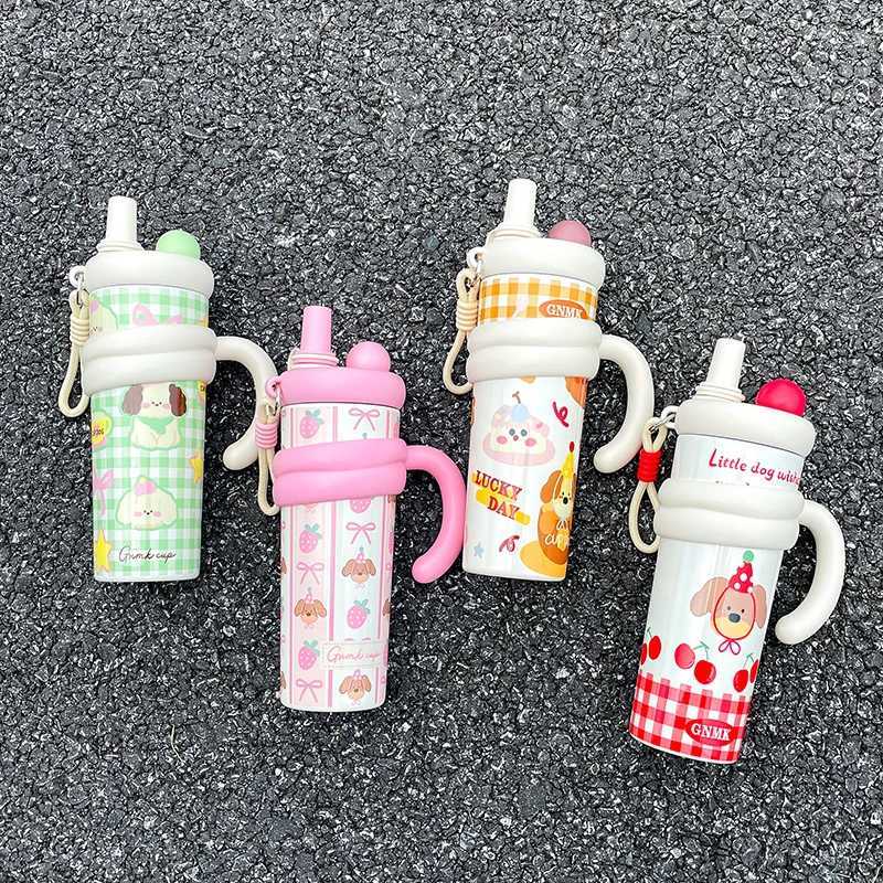 1 piece of high-value giant car water cup - 700ml large-capacity thermal insulation cup stainless steel straw cup H251215