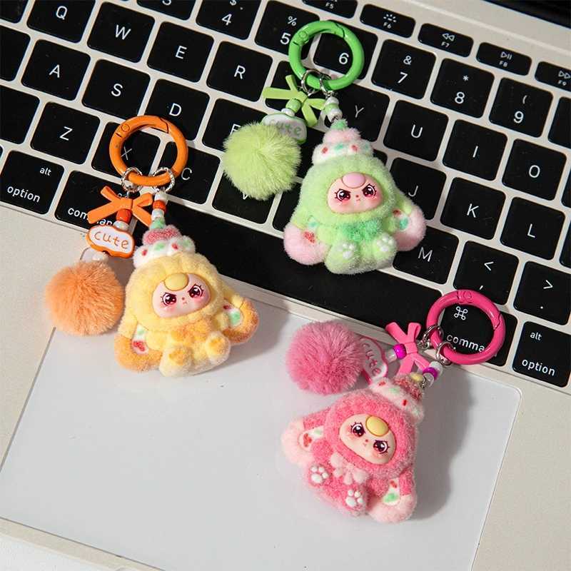 Cute Plush Keychains Party Gifts Kawaii Keychain Phone Chain New Year Xmas Party Favors Gift Face Cute Aesthetic Keychain M251215