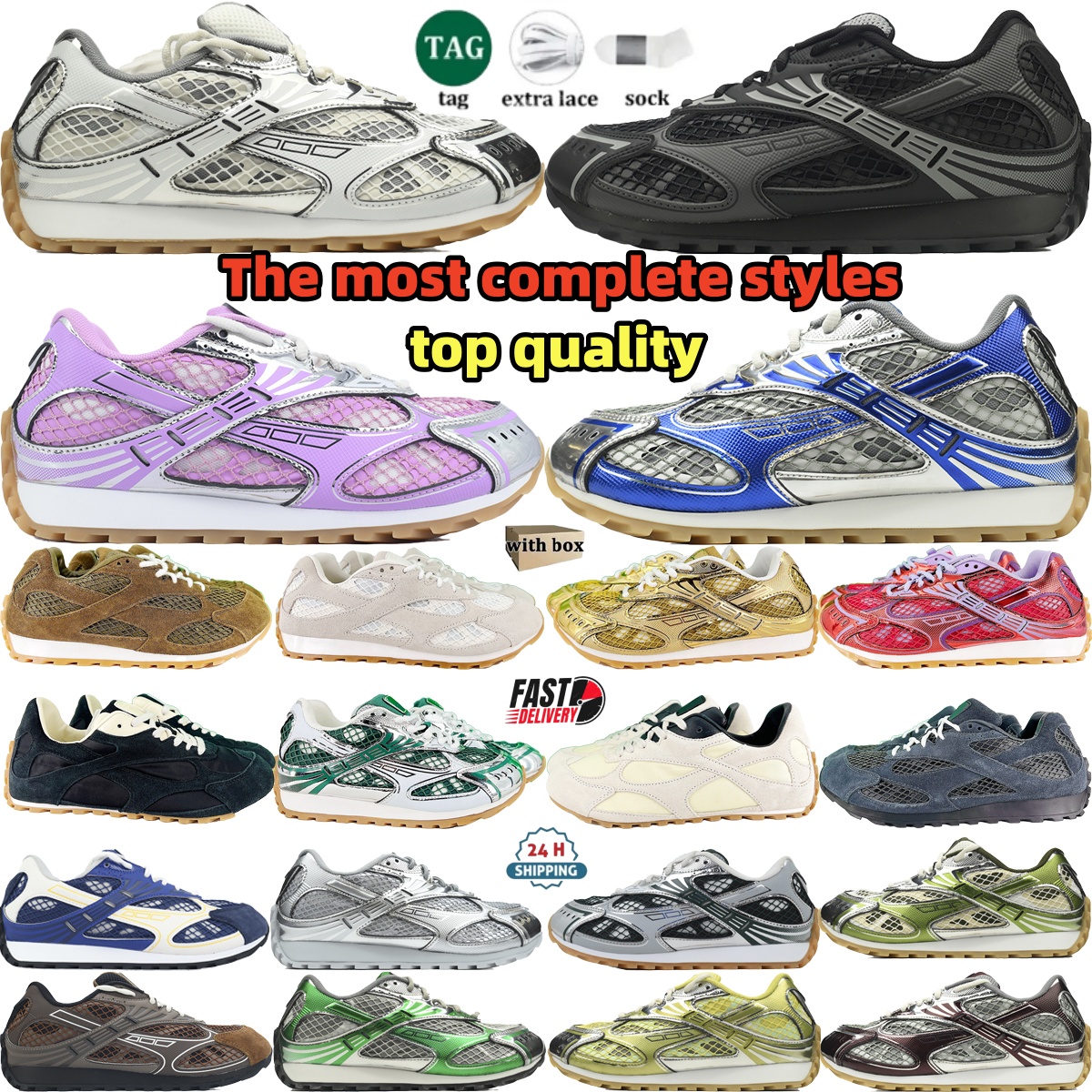 Designer Shoes orbit men women Sneakers low-top flat bottom genuine leather luxnuy casual shoes botte mesh surface outdoors sneakers running shoes sizt 35-48