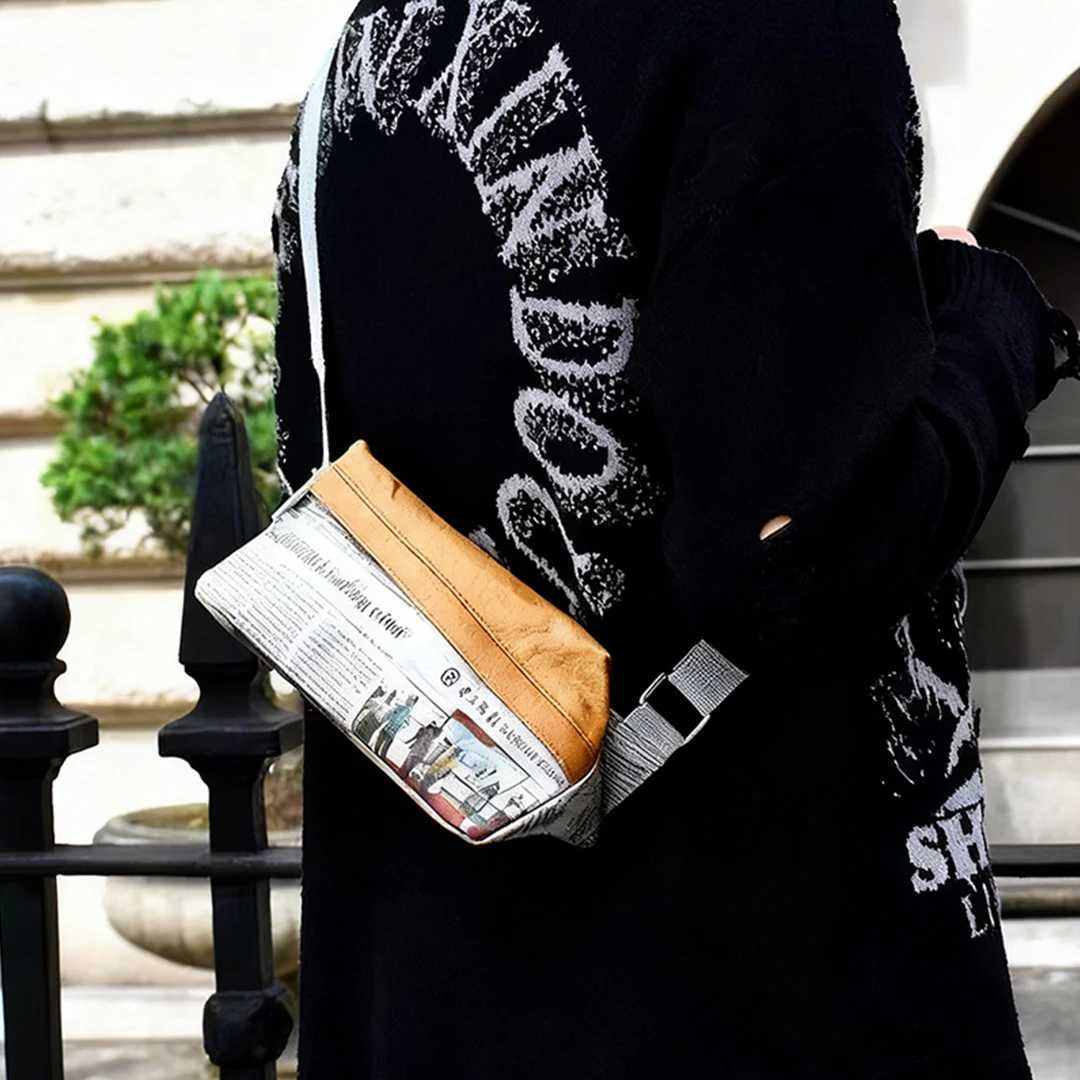 Mens Cross Bag Small Mens Bags Triangle Waist Bag Sling Bag Shoulder Side Bag For Man Satchel Casual Crossbody Bag Men TyvekT251215