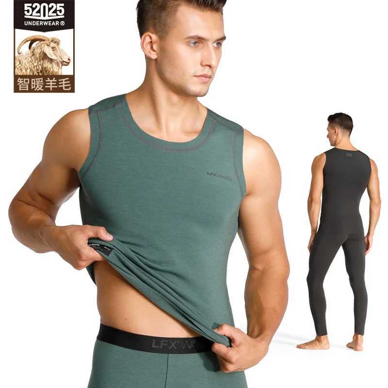 52025 Premium Thermal Vest with Merino Wool Sleeveless Seamless Fleece-Lined Soft Undershirt for Superior Warmth Comfort G251215