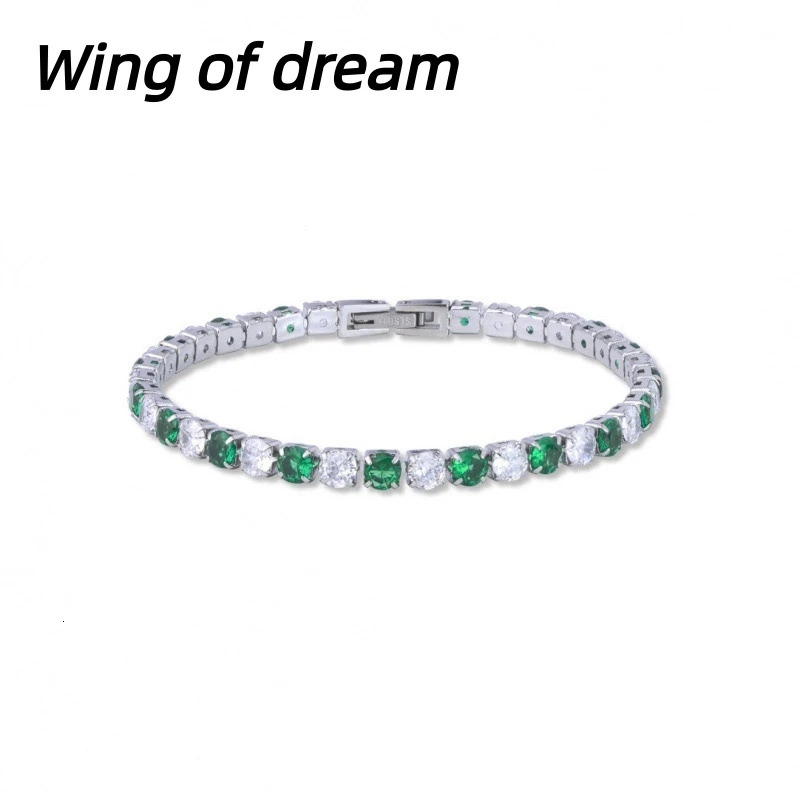 925 Sterling Silver Jewelry 16cm21cm Tennis Bracelet 4mm Crystal Zircon Anniversary Gift Womens 260112