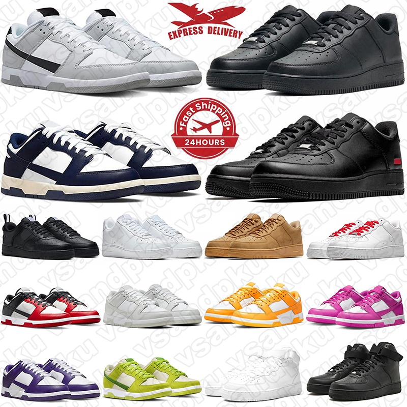 Free shipping designer Shoes af1s airforc forc 1 Casual Shoes for mens womens White black Orange Low Trendy Board Shoes Lightweight sports trainers sneakers