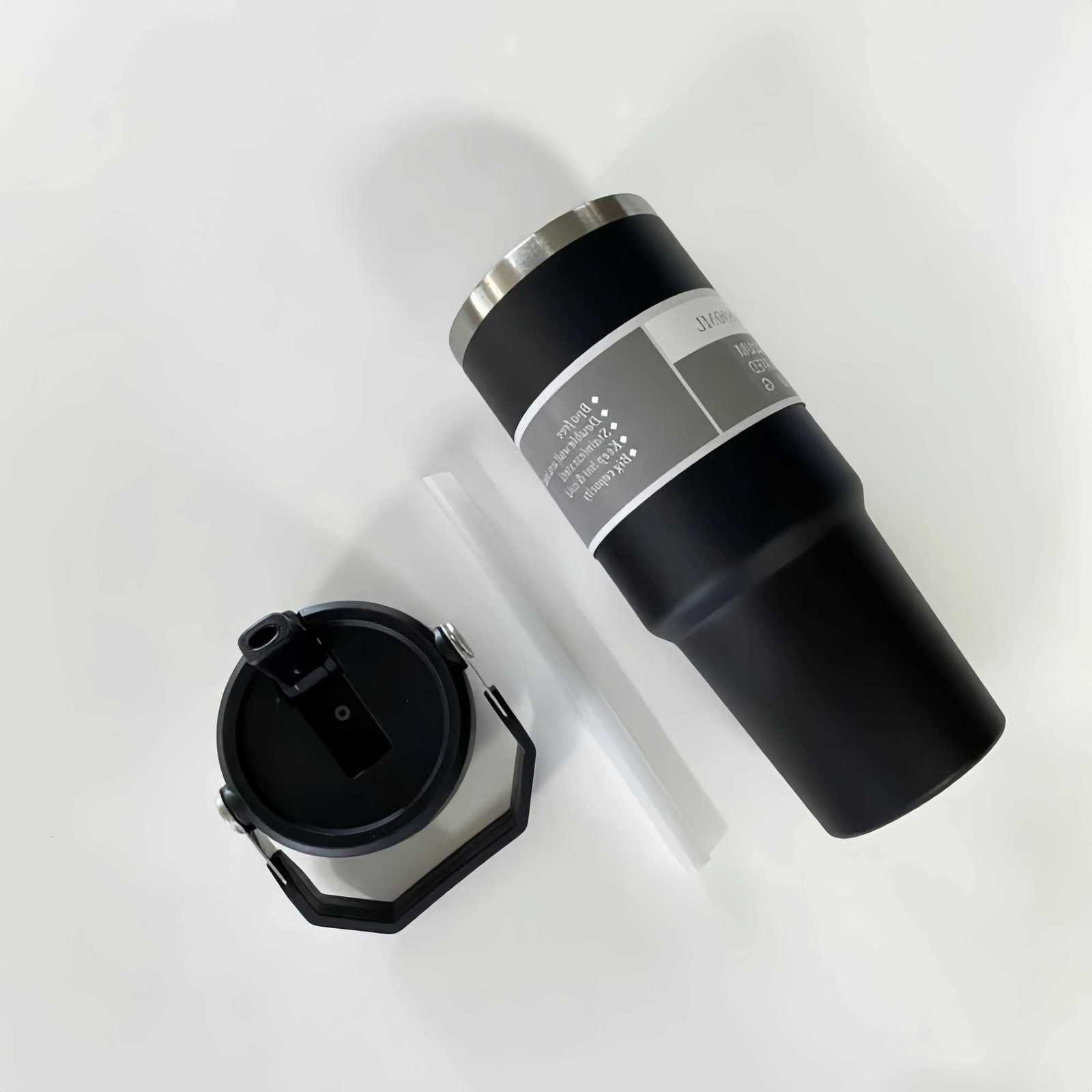 30oz Stainless Steel Vacuum Insulated Water Bottle With Handle Portable Coffee Mug Office Business Style Travel Thermos Bottle H251215