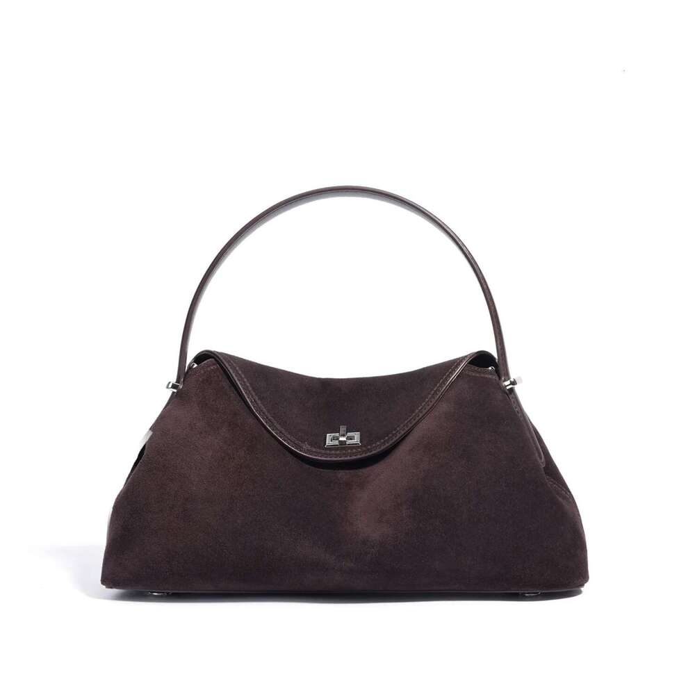 All New Mirror Quality Designer Tote Bag Large Capacity Suede Hobo Handbags for Women Quilted Shoulder Chain Bag Brown Purse