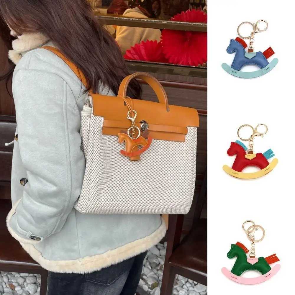 European And American Ladies Leather Bag Pendant Womens Bag Charm Decoration Cute Cartoon Pony Swing Key Chain Bag Accessories M251215