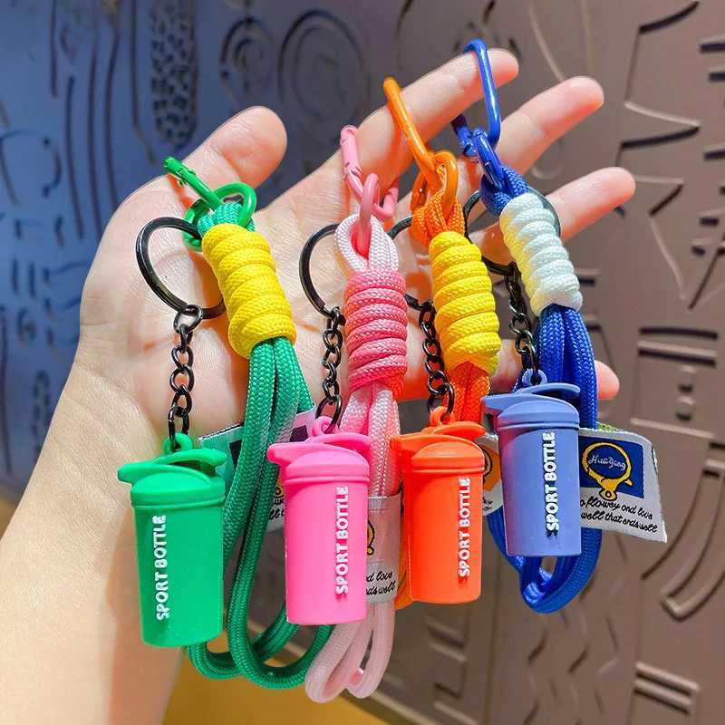 Colorful Rope Keychain Anti-Lost Short Wrist Lanyard Strap With Keyring For Backpack Phone Key Universal Accessories M251215