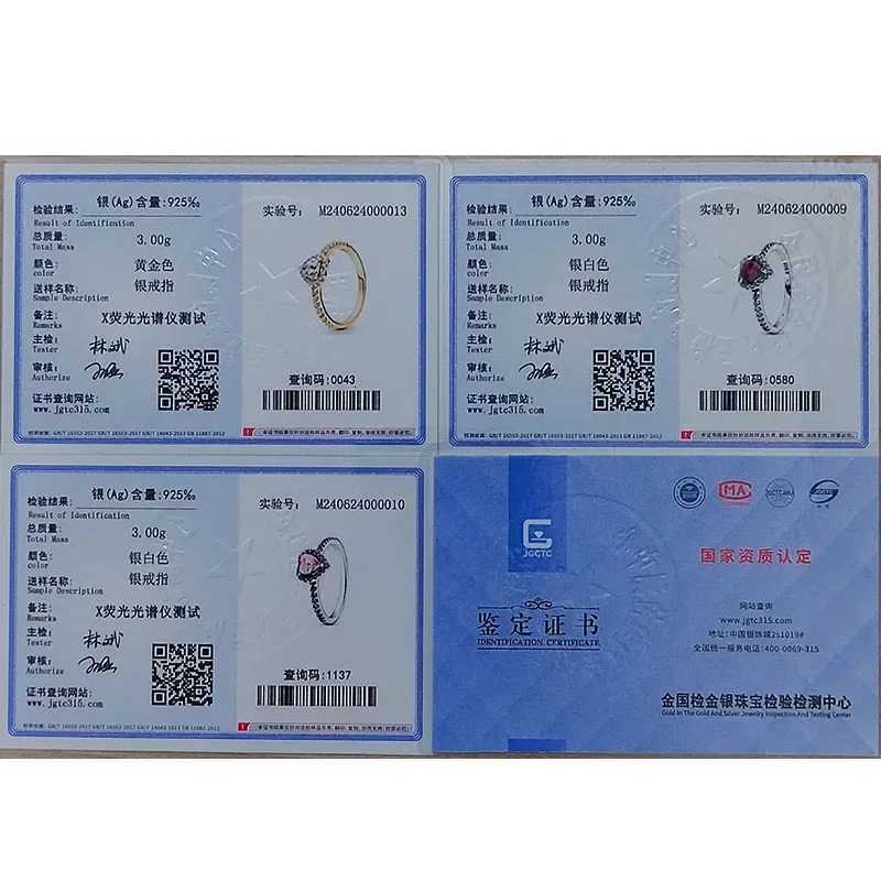 New 925 Sterling Silver Shiny Classic Square Crown Heart-shaped Ring Exquisite Luxury Charm Jewelry Holiday Surprise Gifts M251215