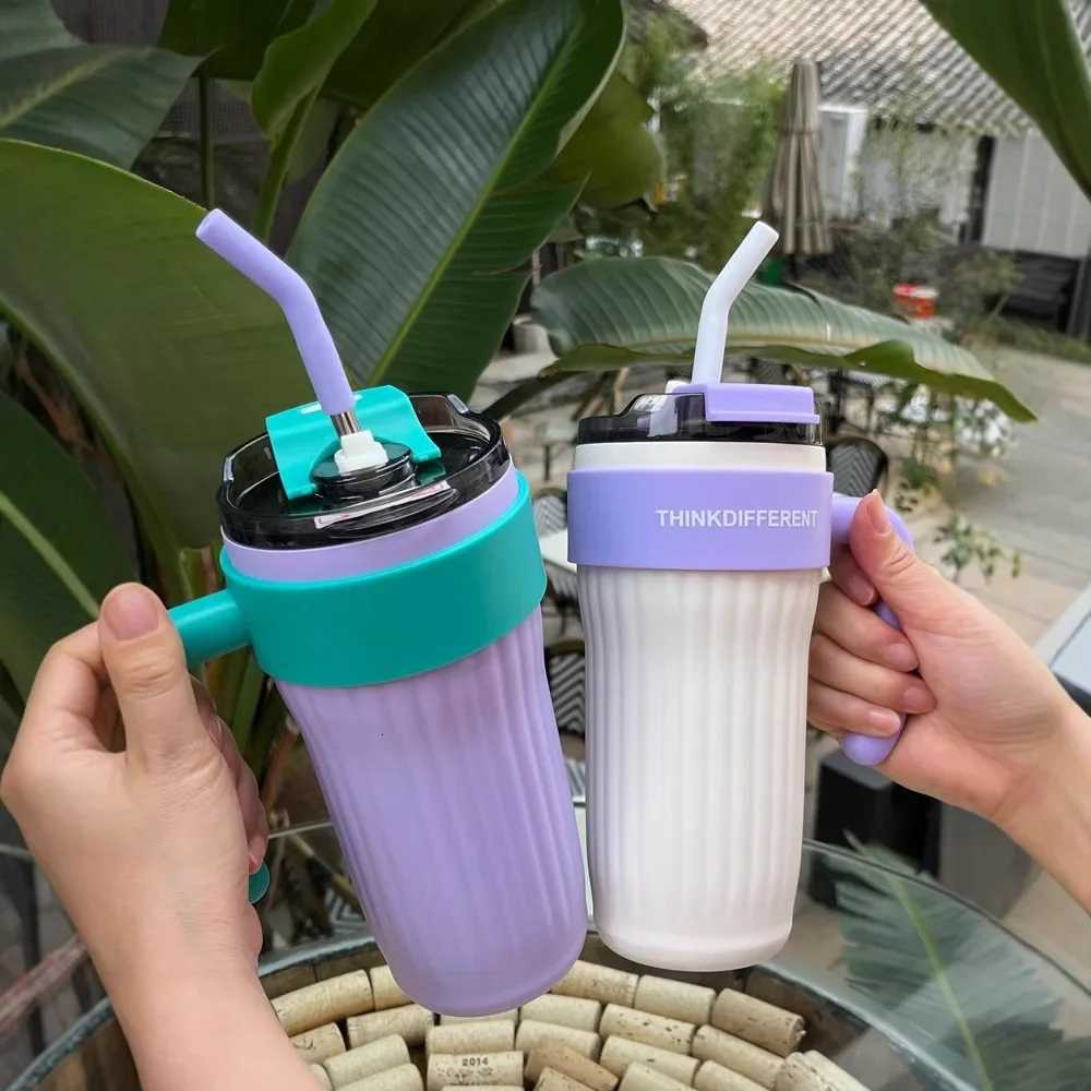 860ML Stainless Steel Thermo Bottle Large Capacity Coffee Cup Sport Insulated Cup Portable Tumbler Vacuum Flasks Car Thermal Cup H251215