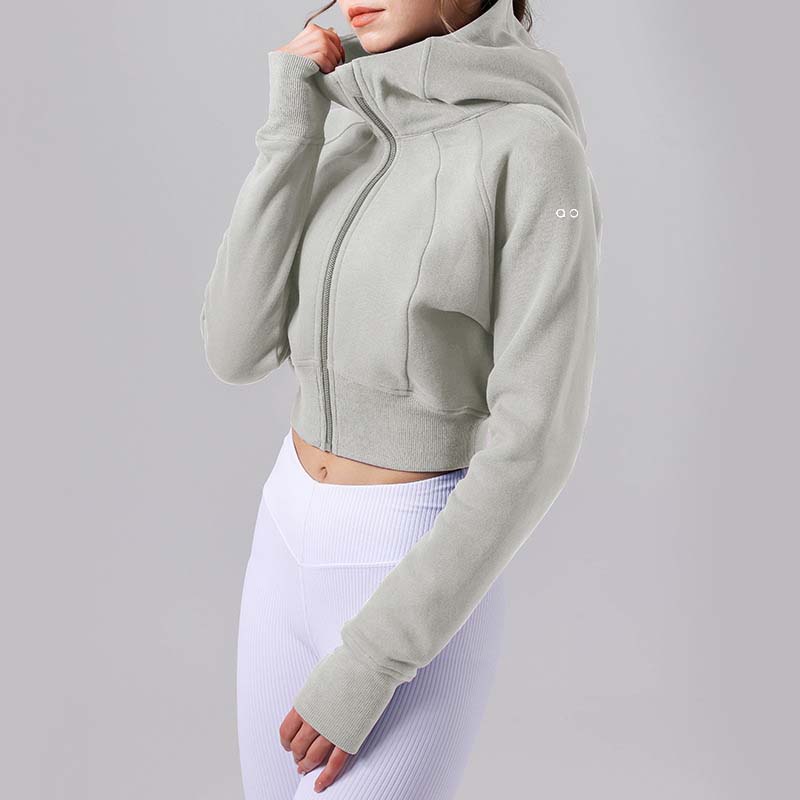 2026 New Yoga Scuba Winter Hoodies Cropped Jacke Womens Fashion All Zippers Hoodie Sweater Sports Long Sleeve Zip Up Sweatshirt Gym Joggers 9c0
