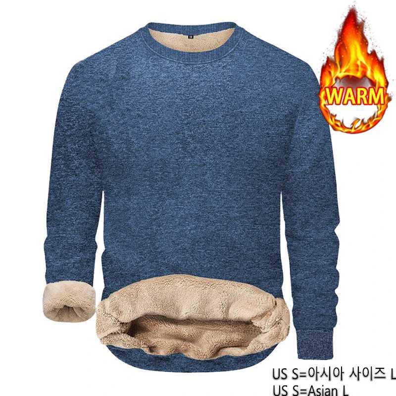 Animal Game Men Fleece Sweatshirts Casual Pullover Slim Thermal Underwear Male Sherpa Lined Streetwear Thermal Winter Shirts G251215