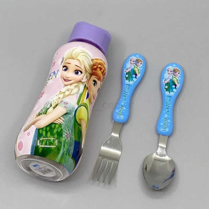 Disney Cars Lightning McQueen Tableware Set Cartoon Spiderman Cars Fork Spoon Water Cup 3-piece Suit Childrens with Gift H251215
