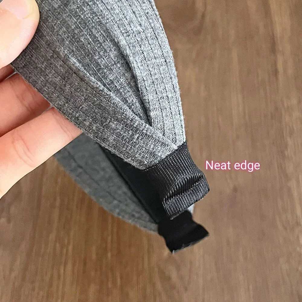Women Very Wide Ribbed Knit Hairbands Tooth Headbands Non-slip For Washing Sports Simple Solid Color High Crown Headwrap 7cmXJ251215 - view 5