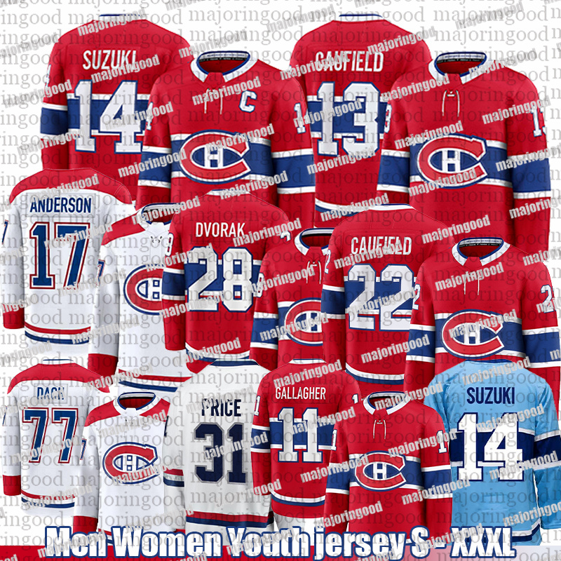 #14 Nick Suzuki #93 Ivan Demidov Jersey Montreals Hockey Jersey Canadiens Jersey #13 Cole Caufield #48 Lane Hutson #20 Juraj Slafkovsky Patrick Roy Jerseys men