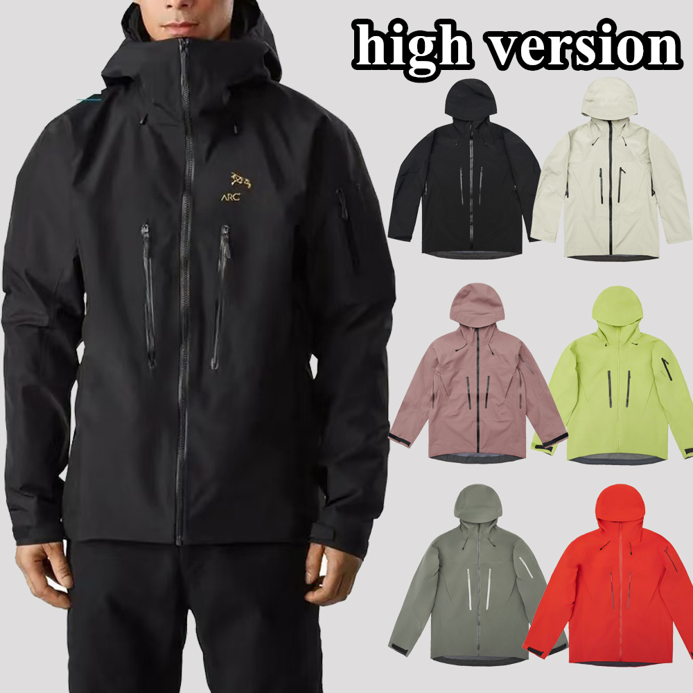 high quality designer jacket mens womens goretex hard shell zip up arcteryrxly down jacket waterproof hood windbreaker clothes spring autumn trend coat jackets