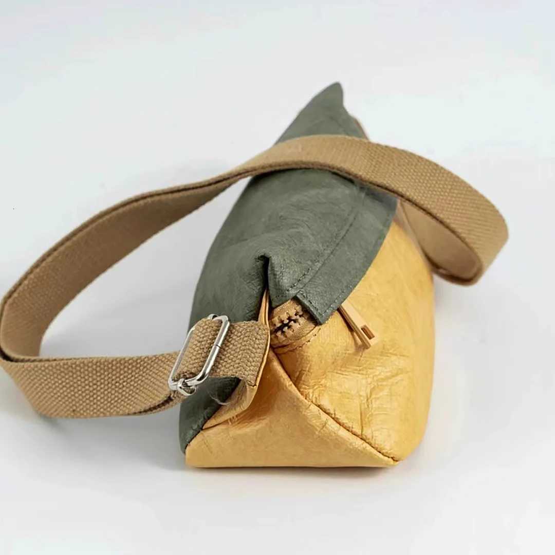 Sling Bag Man Mini Crossbody Bag Waterproof Dupont paper Satchel Triangle Cross Waist Bag for Outings Everyday use TyvekT251215