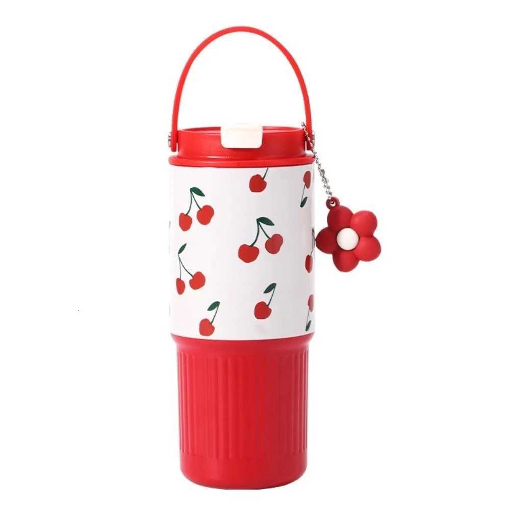 Fashion 316 Stainless Steel Thermo Water Bottle 750ML Large Capacity Vacuum Flask Leak Proof with Drinking Straw Tumbler Office H251215