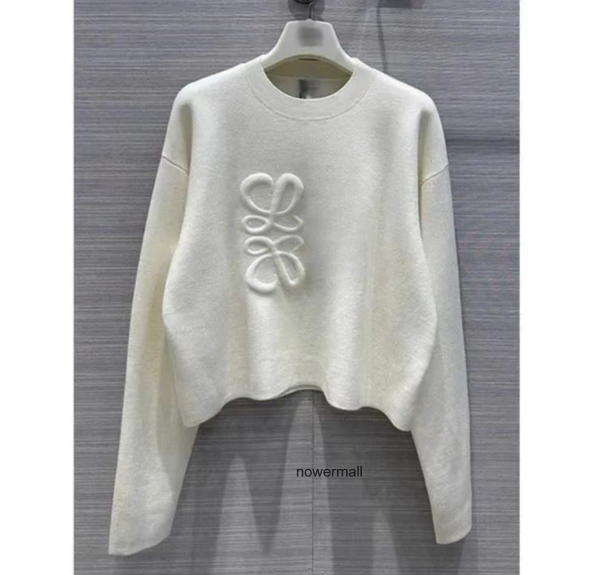 Jumper Sweaters Designer Clothing Autumn and Winter Pullover Women Letter Casual Fashion Sexy White Black Knitted Sweater loewes loewetops F7LQ