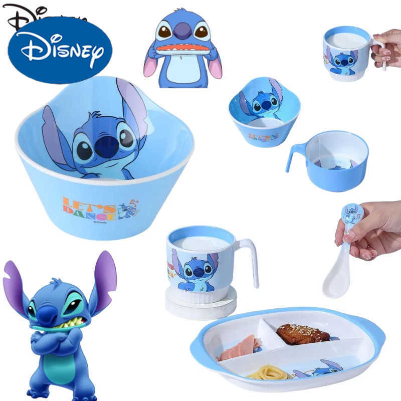 Disney Stitch Lilo Stitch Anime Peripherals Creative Personality Cartoon Home Kitchen Cutlery Set High Value Holiday Gift H251215