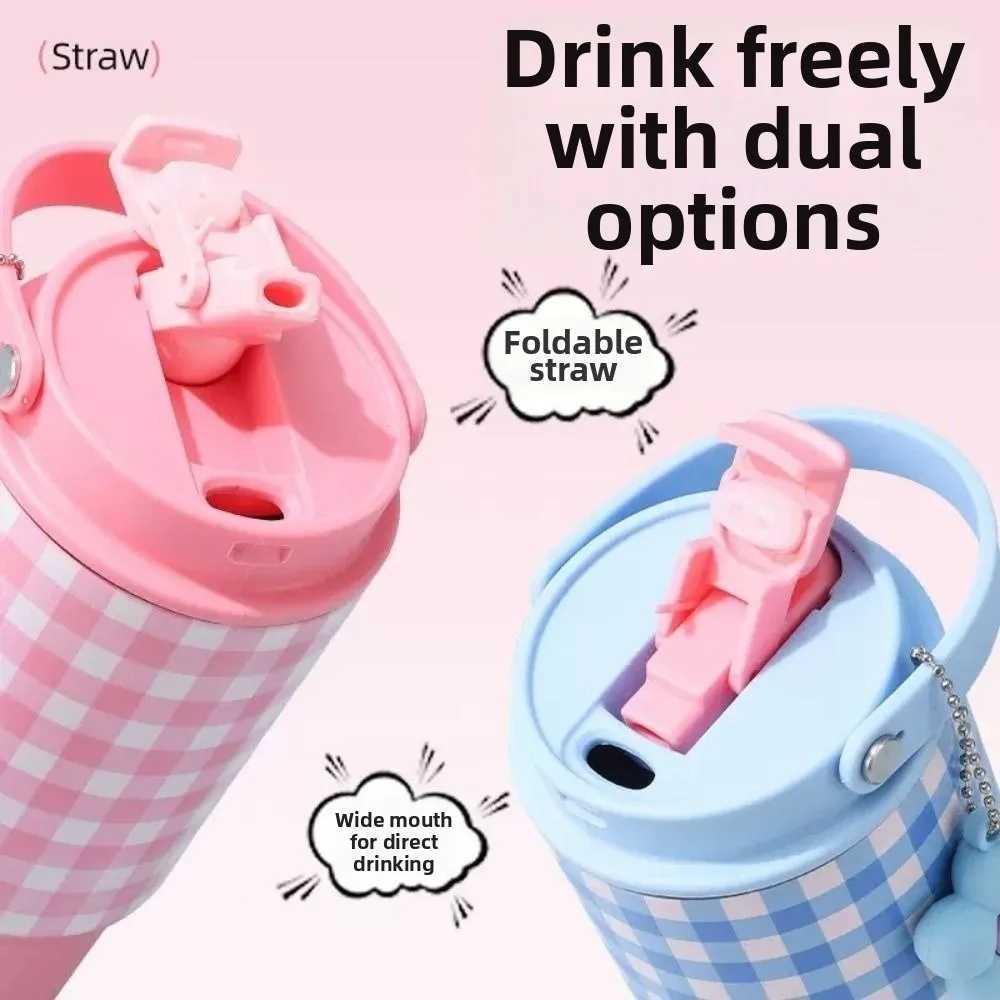 Creative Thermal Water Bottle Portable 750ML Outdoor Insulated Mug Double Wall Leak-proof Coffee Tumbler with Handle Kitchenware H251215