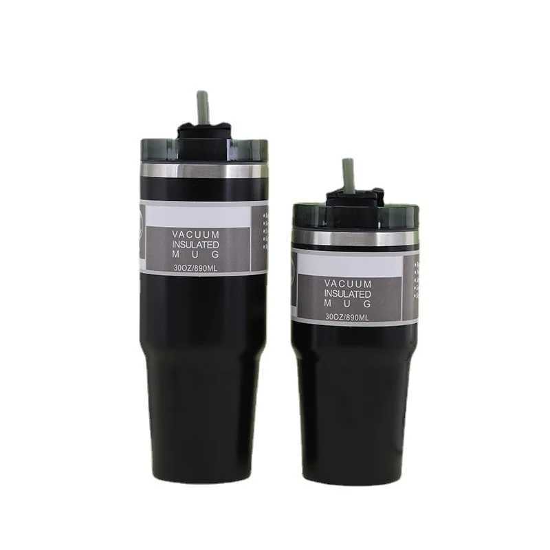 600/900ml Tumblers Double Wall Water Thermal termos Coffee Mug Flasks Stainless Steel Thermoses 30oz 20oz Cup Bottle H251215
