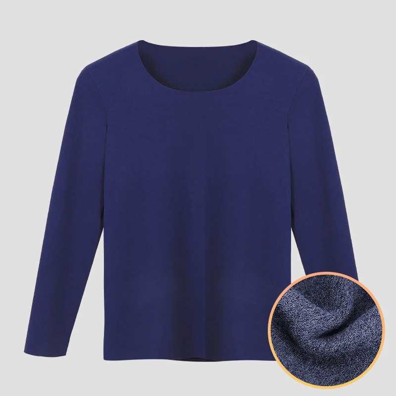 Mens fall and winter single warm top slim long-sleeved bottom crew-neck basic underwear G251215