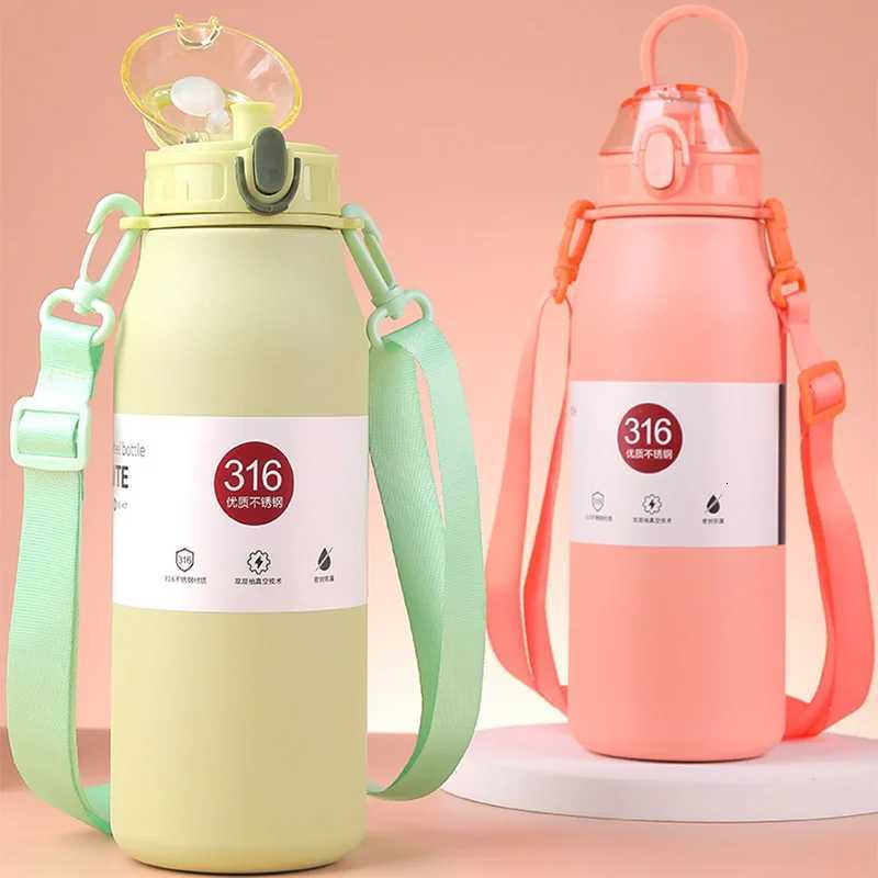 800ML/1000ML Large Capacity Thermos Bottle Stainless Steel Water Bottle Independent Tea Glass Tumbler Thermos Cup Thermal Mug H251215