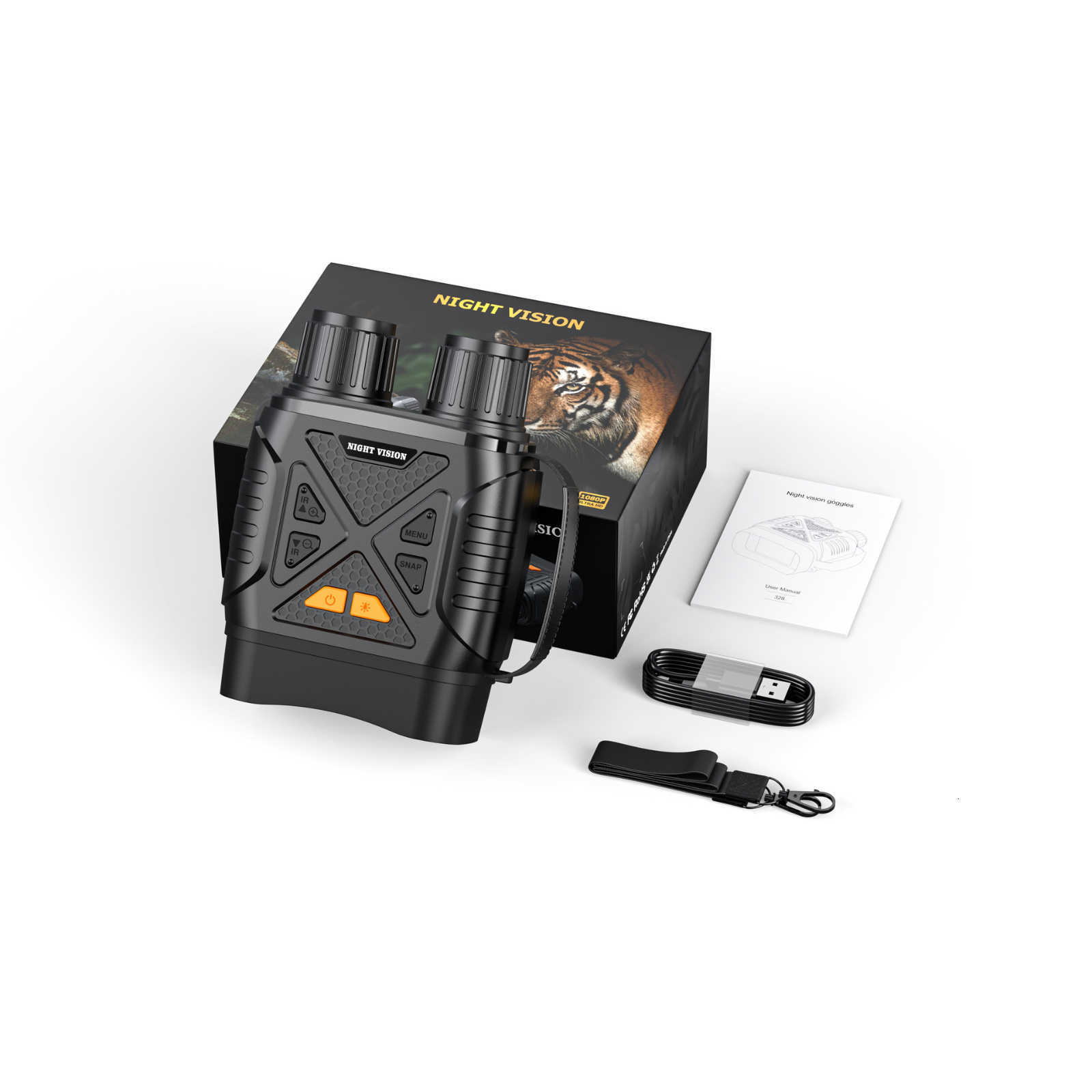 4K low-light full-color night vision binoculars with large screen ultra-high-definition infrared outdoor digital telescope for night vision M251215