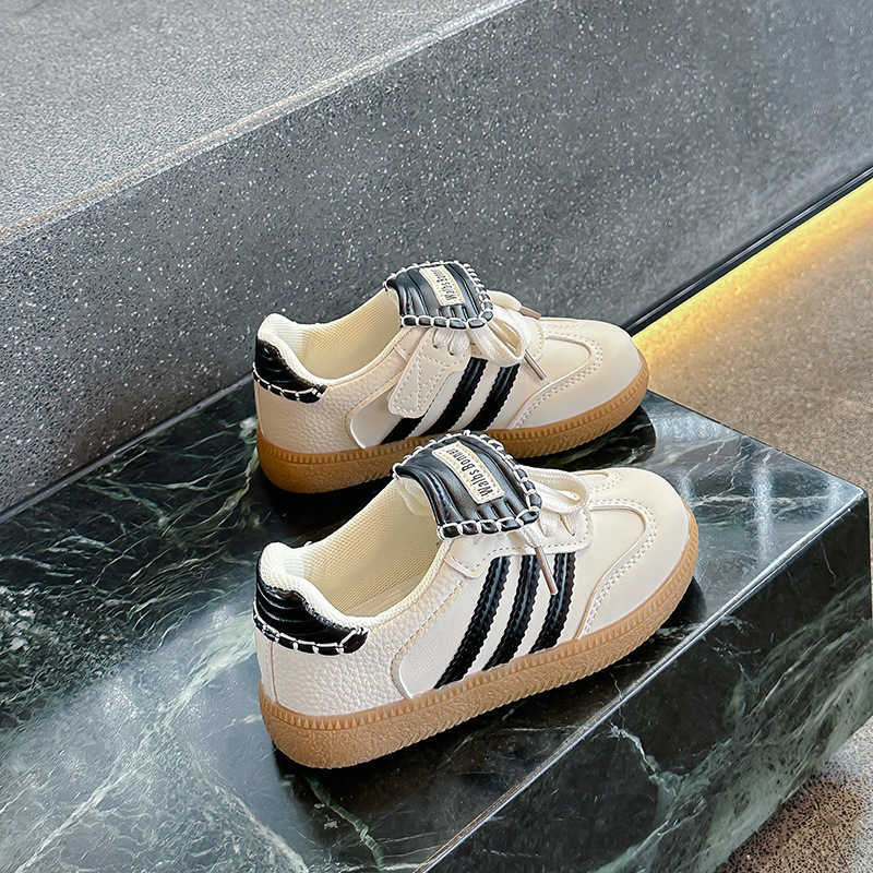 Children's sports shoes 2025 spring new leather surface casual Forrest Gump shoes versatile running shoes for boys and girls L251215