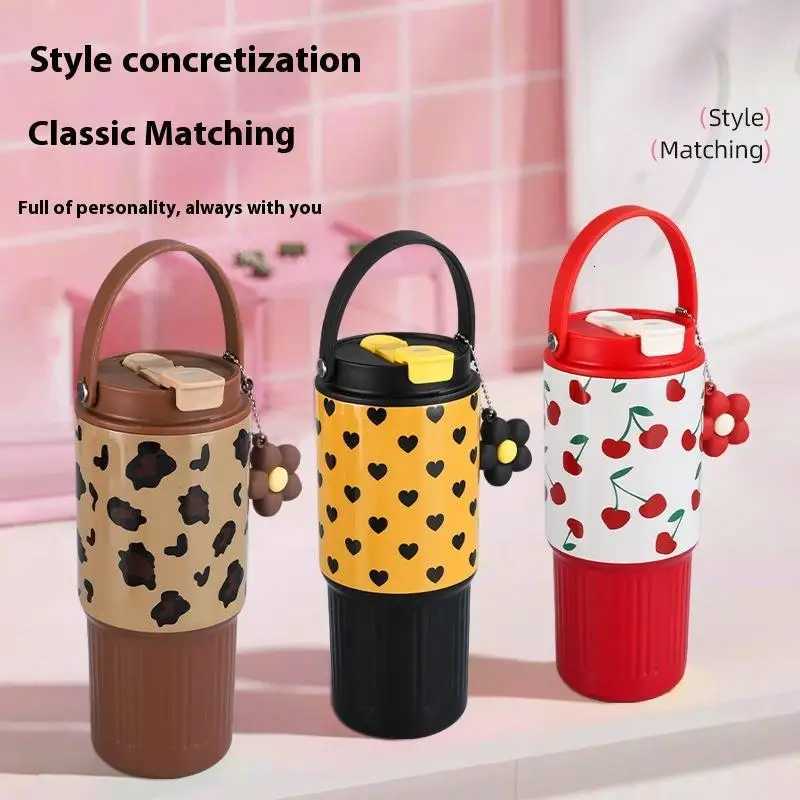 316 Stainless Steel Car Travel Mug Thermos Cup For Hot And Cold Dual Use Portable Tumbler With Handle Leakproof Design Daily H251215