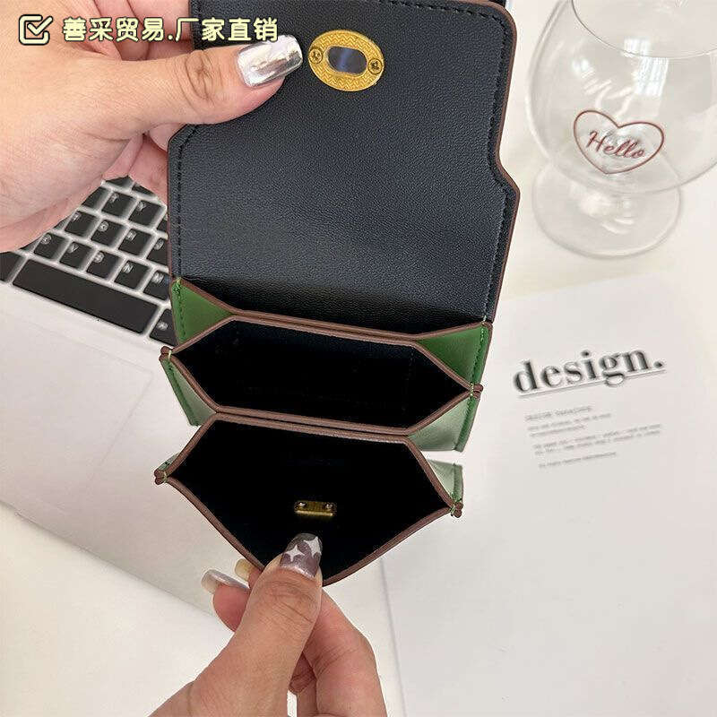 New Dopamine Style Womens Wallet Short Fashion Multi-color Multi-card Slot Card Holder with Zipper H250806