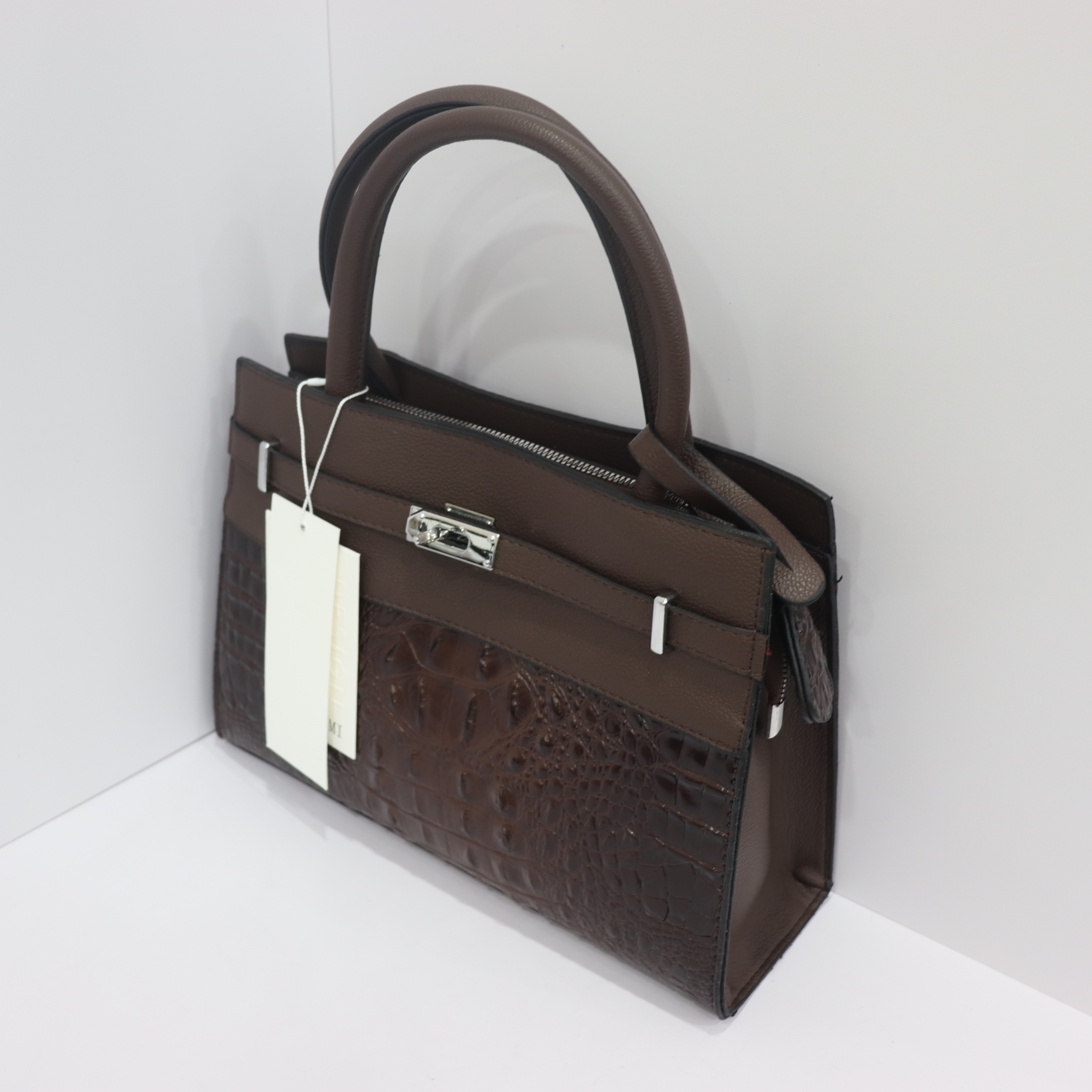 Designer Women's High Quality European and American Classic Retro Multi functional Crocodile Pattern Trendy Fashion Large Capacity Versatile Simp