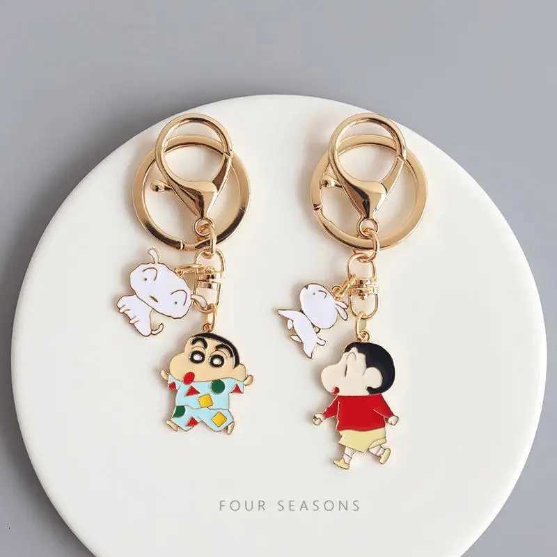 Crayon Shin chan Little White Keychain Cute Cartoon Anime Figures Keychain Bag Backpack Pendant Accessory Decoration Toy Gift M251215