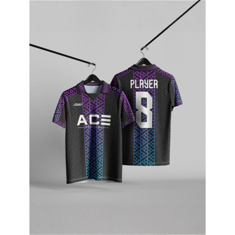 Summer V-Neck 3D Printed Short Sleeve T-Shirt Casual Comfortable Sports Jersey European and American Cross-Border Dropshipping TK
