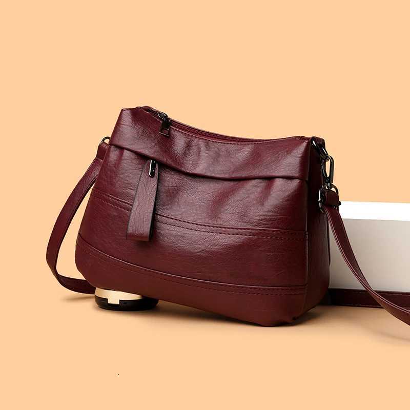 1Pc Vintage Womens Shoulder Crossbody Bag - Lightweight Adjustable Strap Lar Capacity Zipper ClosureT251215