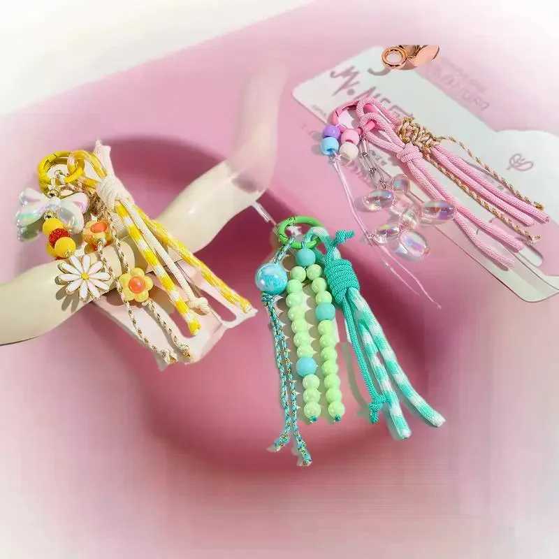 Trendsetting Beaded Keychain in Y2K Style Personalized Phone Lanyard s Bag Charm Key Hanging Accessory M251215