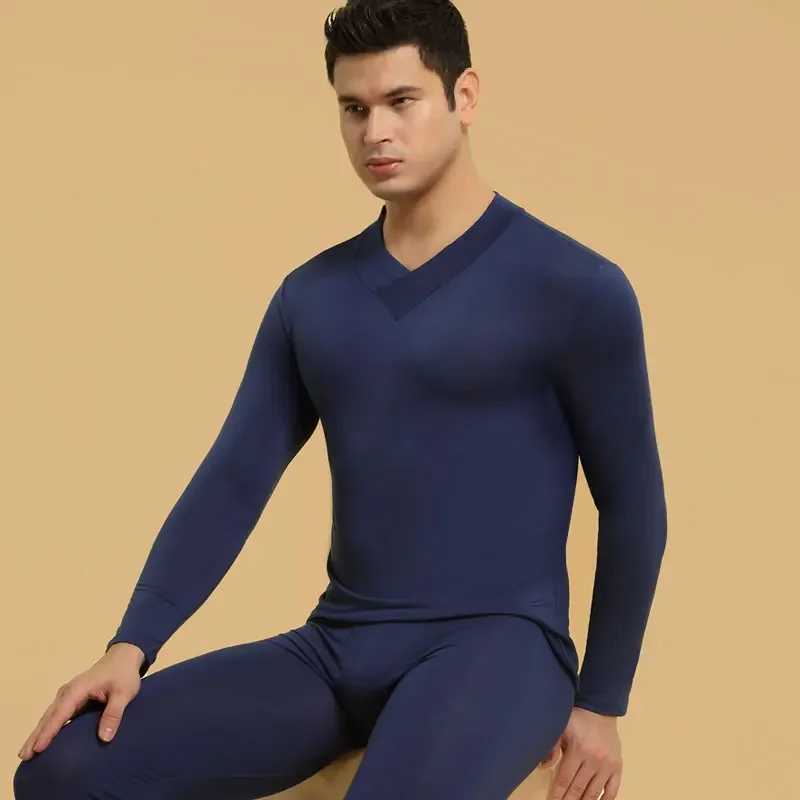 Mens autumn coat high neck single warm cold underwear thin base shirt slim modal clothes autumn and winter G251215