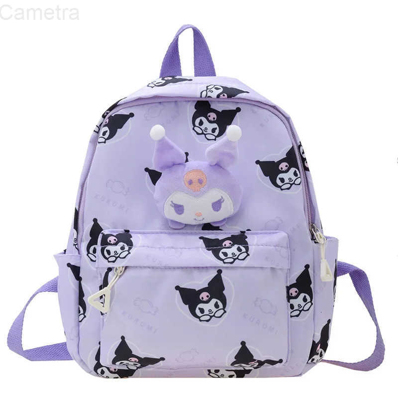 Sanrio Kuromi Hello Kittys Child Backpack New Child Bag Cute Cartoon Summer Large Capacity Student Storage School Bag H251216